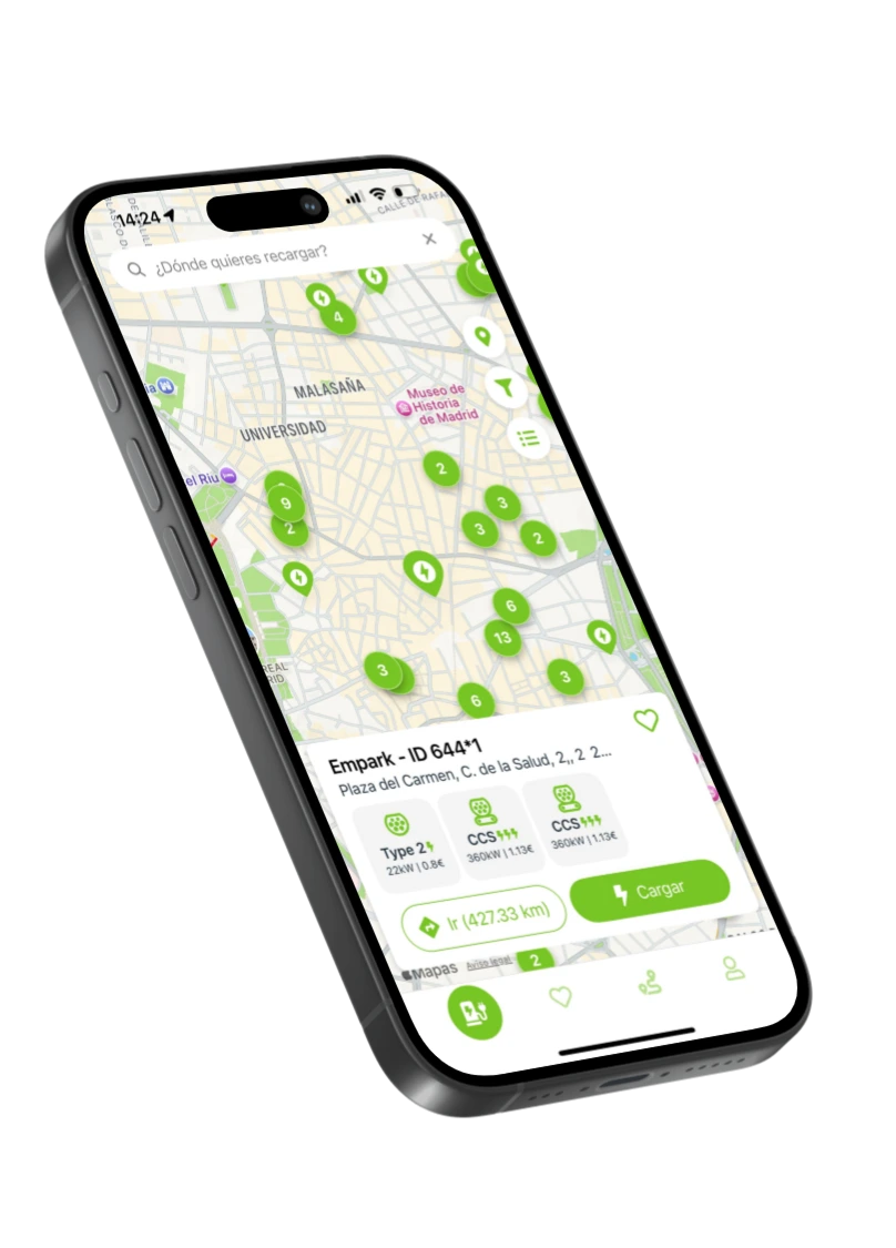 Find your charging point in seconds